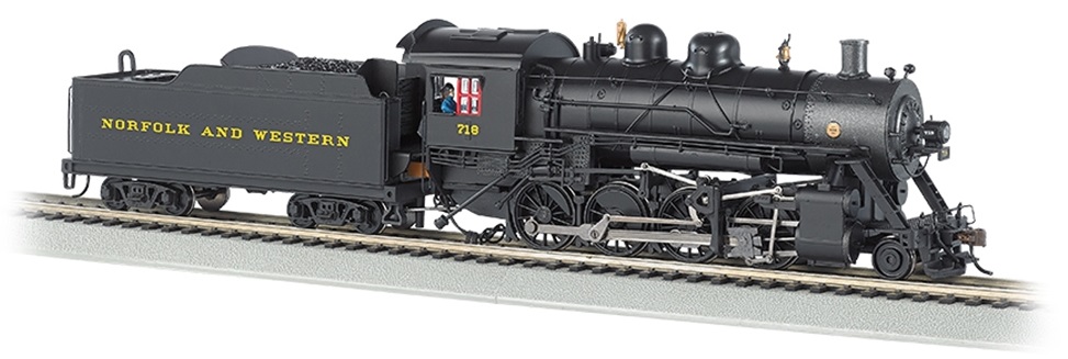 Bachmann 51318 Baldwin 2-8-0 Consolidation Norfolk & Western #718 HO Scale DCC Fitted (Runs on Hornby Track)