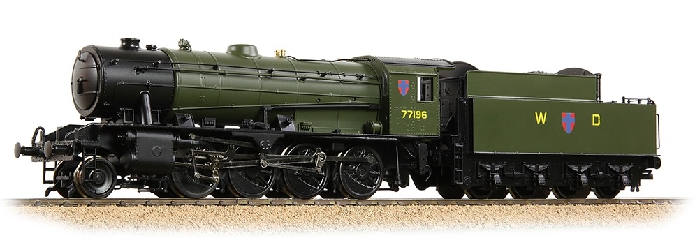 Bachmann 32-255BSF War Department WD Austerity 77196 WD Khaki Green Steam Loco OO/1:76 SOUND FITTED