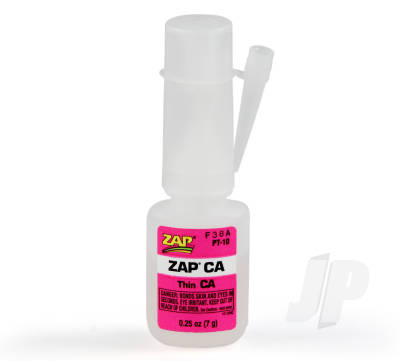 ZAP THIN Insta-Cure Super Thin Super Glue 0.25Oz (Replaces Tamiya CA Cement for Tyre Glue)