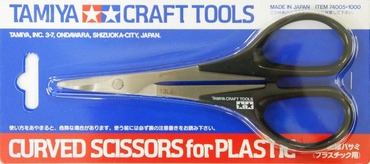 Tamiya 74005 Curved Scissors for Lexan (Courier Only)