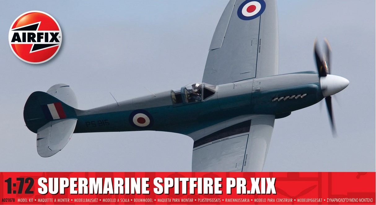 Pre-Order Airfix A02017B Supermarine Spitfire PR.XIX 1:72 Scale (Estimated Release Jun 2024)