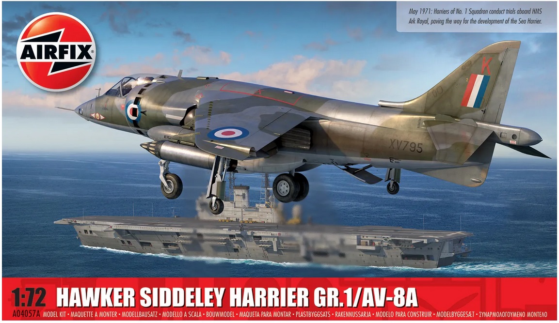 Airfix A04057A Hawker Siddeley Harrier GR.1/AV-8A 1:72 Scale Model Kit