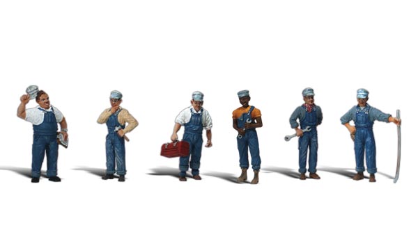 Woodland Scenics A1823 HO Scale Dock Workers Figures for sale online 