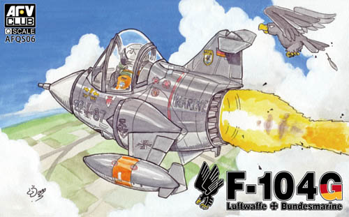 AFV Club AFQS06 QF-104 German Luftwaffe and Bundesmarine F-104G Starfighter Egg Plane Q Scale Model Kit ###