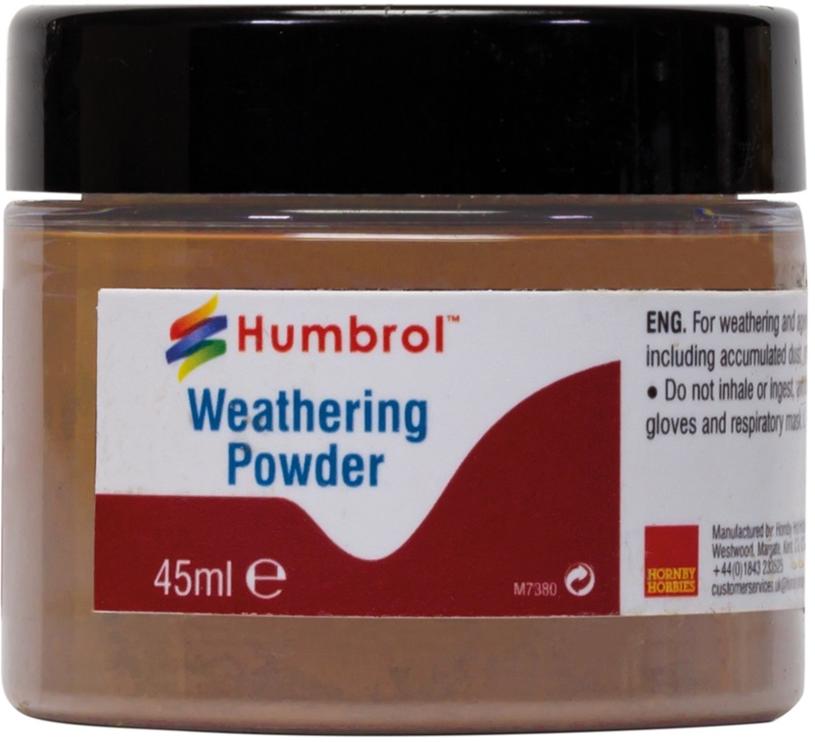 Humbrol AV0018 Weathering Powder 45ml - Light Rust