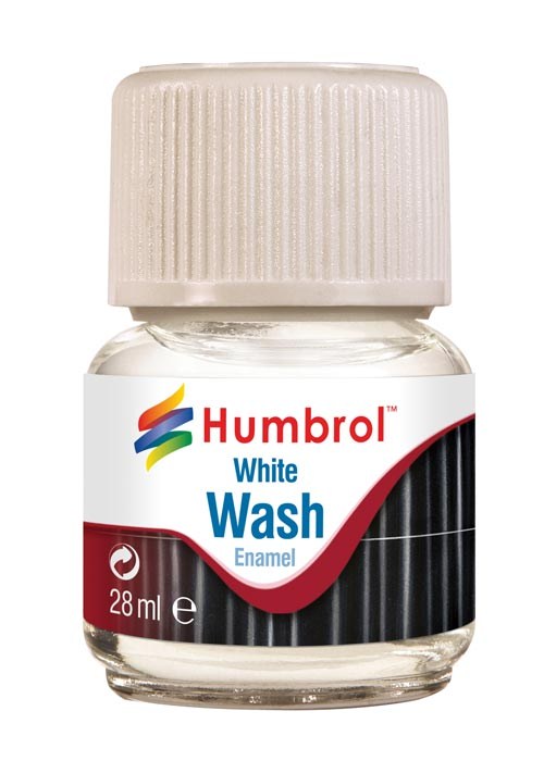 Humbrol AV0202 Weathering Enamel Wash 28ML - White (While Stocks Last)