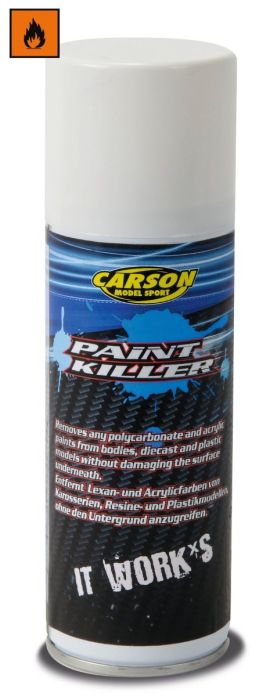 Carson (Tamiya Germany) 908141 Paint Killer Colour Remover AEROSOL 200ml (UK Sales Only)