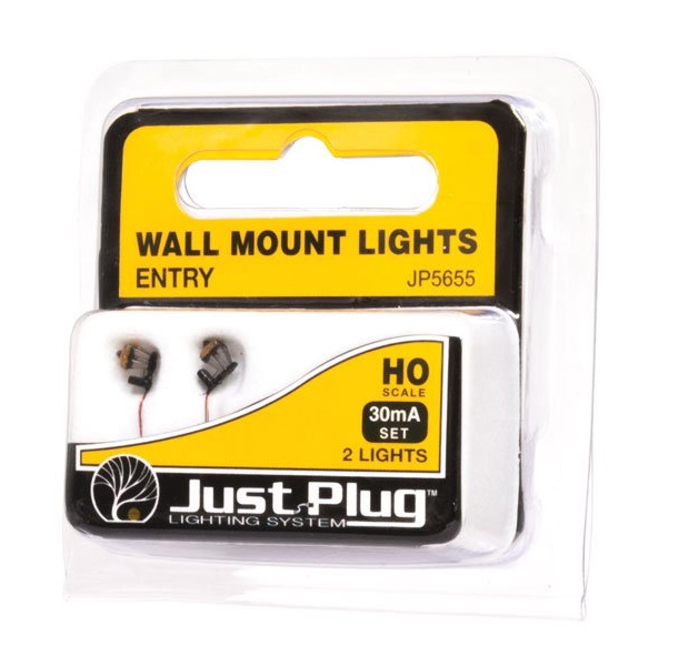 Bachmann Just Plug Lighting JP5655 / WJP5655 Wall Light HO/OO Entry Lamp (By Woodland Scenics)