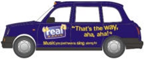 Oxford TX4003 1/43 Tx4 Taxi - Real Radio ###