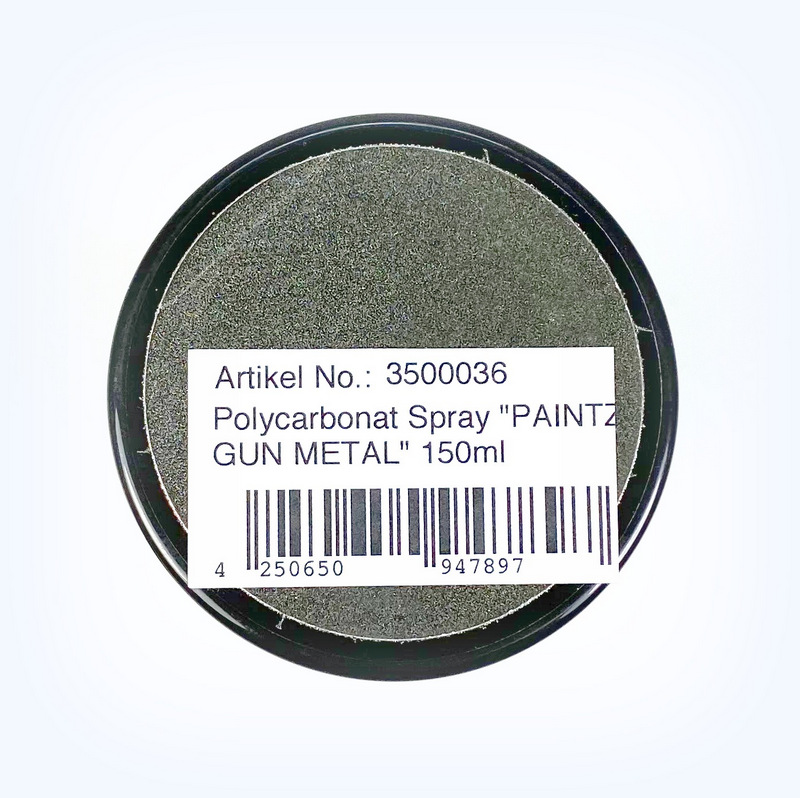 Absima Paintz 3500036 Polycarbonate (Lexan) Spray GUN METAL 150ml (UK Sales Only)