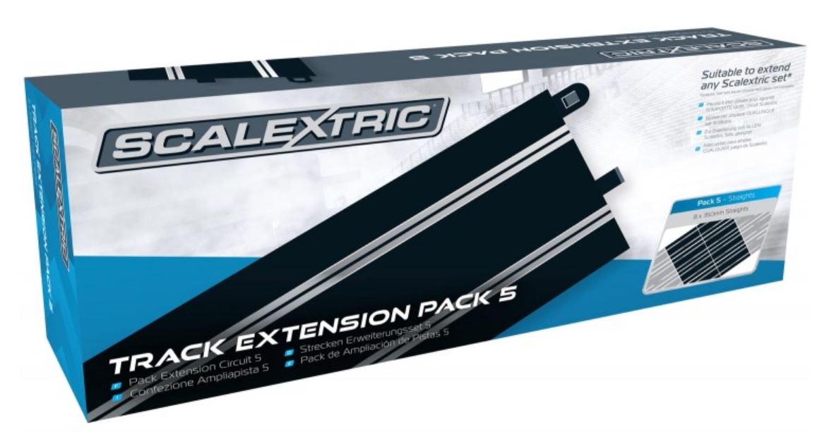 Scalextric C8554 Track Extension Pack 5 - 8 X Standard Straights