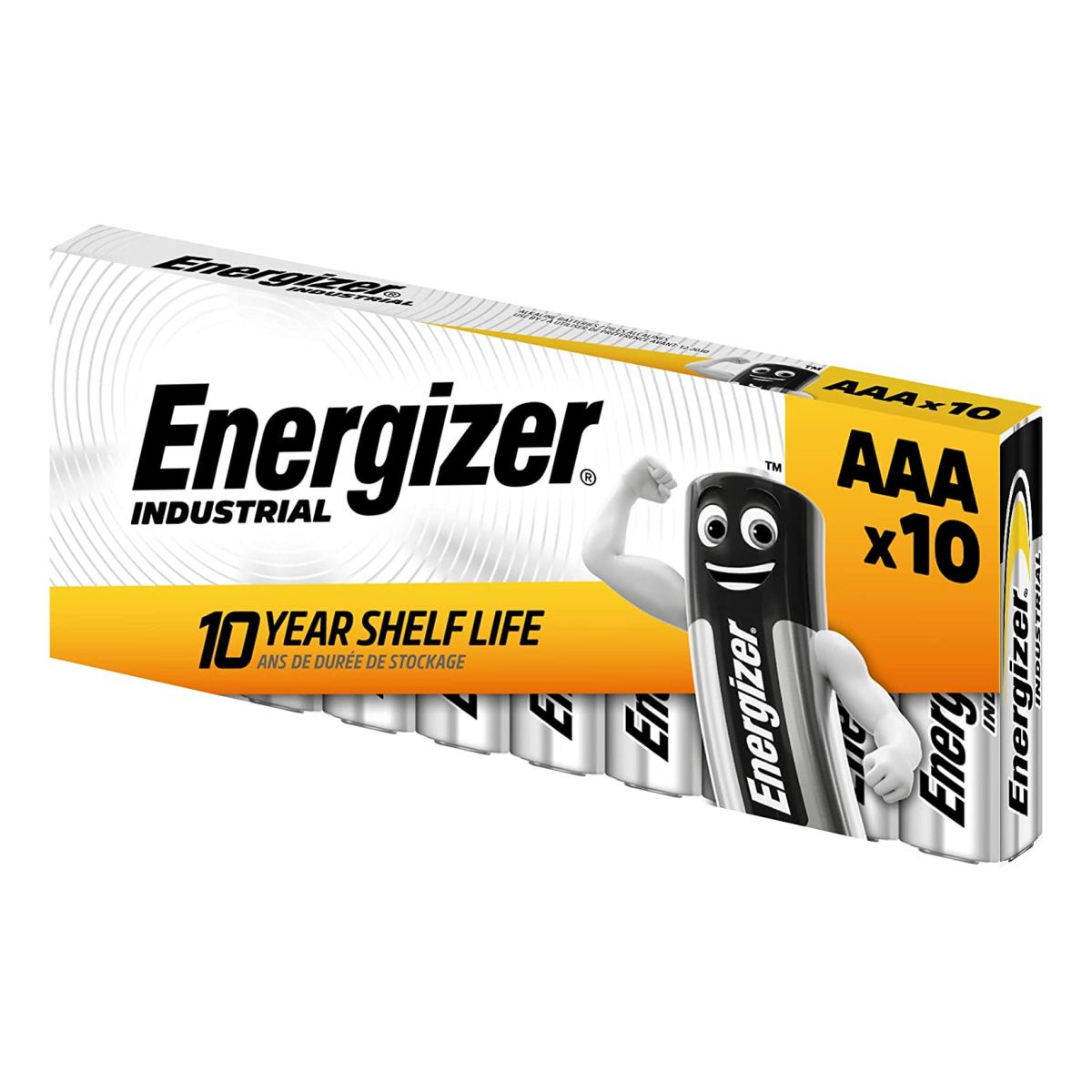 Energizer Industrial AAA LR03 Alkaline Batteries - Box of 10