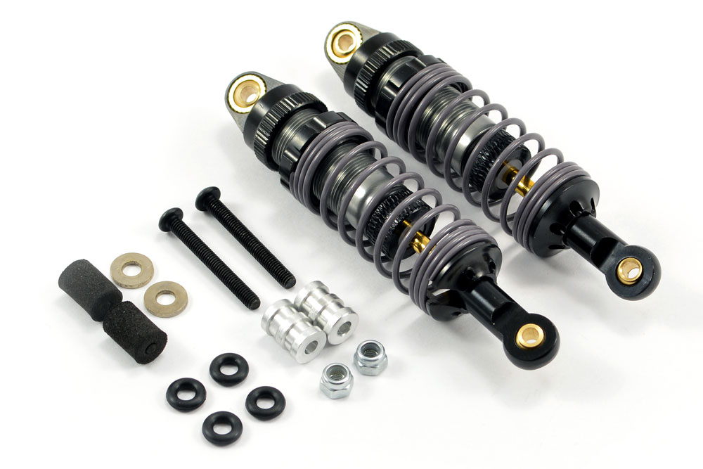 Fastrax 55mm Alloy Shock Absorber Dampers with Springs (Pair) (FAST155)