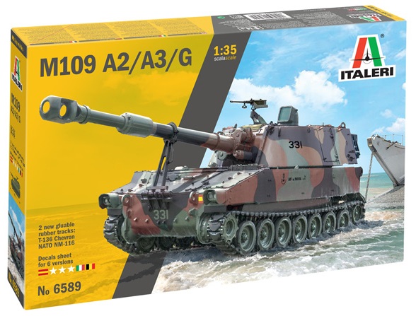 Italeri 6589 M109 A2/A3/G US Tank 1:35 Model Kit ###