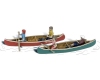 Woodland Scenics A1918 Canoers - HO Scale People (Suit Hornby OO Sets)
