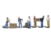 Woodland Scenics A1823 Dock Workers - HO Scale People (Suit Hornby OO Sets)