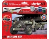 Airfix A55117A Gift Set - Willys MB Jeep 1:72 Kit with Paint and Glue Included ###