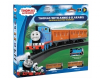 Bachmann 00642BE Thomas with Annie and Clarabel Starter Train Set (with moving eyes) DCC Ready 1:76 Scale (Hornby Compatible) (Thomas The Tank)