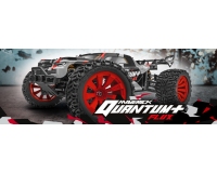 HPI Maverick QUANTUM+ XT FLUX 3S BRUSHLESS (Red/Grey) Ready To Run "Oversized 1:10" RC Monster Truck - MV150301