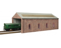 Bachmann 44-0183R Electric Train Depot (Red) 1:76 OO Scale Pre-Painted Resin Building