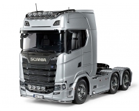 In Stock: Tamiya 56373 Scania 770S 6x4 Truck Cab Kit (Pre-painted Silver Parts)