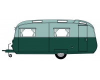 Pre-Order Oxford 76CC003 Carlight Continental Dark Green/Sage Green 1:76 (Early to Mid 2022)