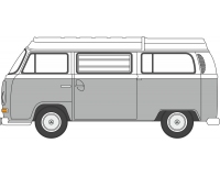 Pre-Order Oxford 76VW032 VW Bay Window Camper Silver Grey/White 1:76 (Estimated Release: Quarter 3/2023)