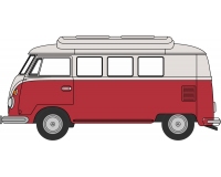 Pre-Order Oxford 76VWS010 VW T1 Camper Titan Red/Beige Grey 1:76 (Estimated Release: Quarter 4/2023)