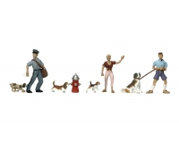 Woodland Scenics A1827 People And Pets - HO Scale People (Suit Hornby OO Sets)