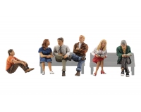 Woodland Scenics A1829 People Sitting - HO Scale People (Suit Hornby OO Sets)