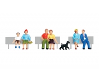 Woodland Scenics A1834 Sitting & Waiting - HO Scale People (Suit Hornby OO Sets)