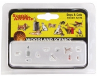Woodland Scenics A2140 N SCALE Figures - Dogs and Cats (N gauge)