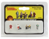 Woodland Scenics A2201 N SCALE Figures - Senior Citizens / OAPs (N gauge)