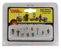 Woodland Scenics A2211 N SCALE Figures - Depot Workers (N gauge)