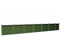 ATD Models ATD016 Wooden Fencing Green with Trellis Top Card Kit 1:76/OO Cardboard Model Railway Scenary Kit