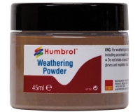 Humbrol AV0019 Weathering Powder 45ml - Dark Rust