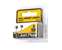 Bachmann Just Plug Lighting JP5659 / WJP5659 Wall Light N Scale Entry Lamp (By Woodland Scenics)
