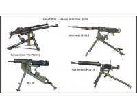 Academy 13262 WWII Machine Gun Set 1:35 Plastic Model Kit