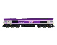 Pre-Order Hornby R30332 GBRf, Class 66, Co-Co, 66734 Platinum Jubilee - Era 10 (OO/1:76) (Release 3rd June 2024)