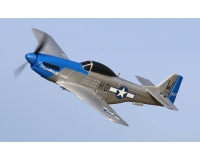 Top RC North American Mustang P51-D Blue Nose 450mm Gyro Stablised Radio Control Ready To Fly RC Plane, Complete With Handset, Battery and Charger TOP097B2