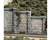 Bachmann Woodland Scenics C1159 / WC1159 N Cut Stone Retaining Wall Concrete (x6)