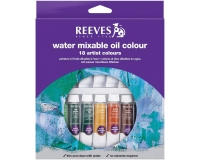 Reeves Water Mixable Oil Colour Artists Paint Tube Sets - 18x10ml 836391 ###