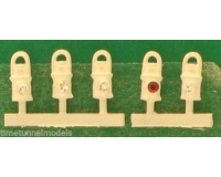 Springside DA3 Sr Head & Tail Lamps White (5) - OO/1:76 Loco Accessories for Detailing Hornby and Bachmann Locos