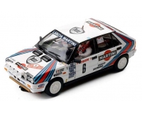 Team Slot 12906 Lancia Delta HF 4WD Monte Carlo Rally 1987 (Scalextric Compatible Car)