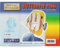 Toyway BUTTERFLY FISH Pre-Coloured 3D Push Out Woodencraft Kit  (Age 6+)