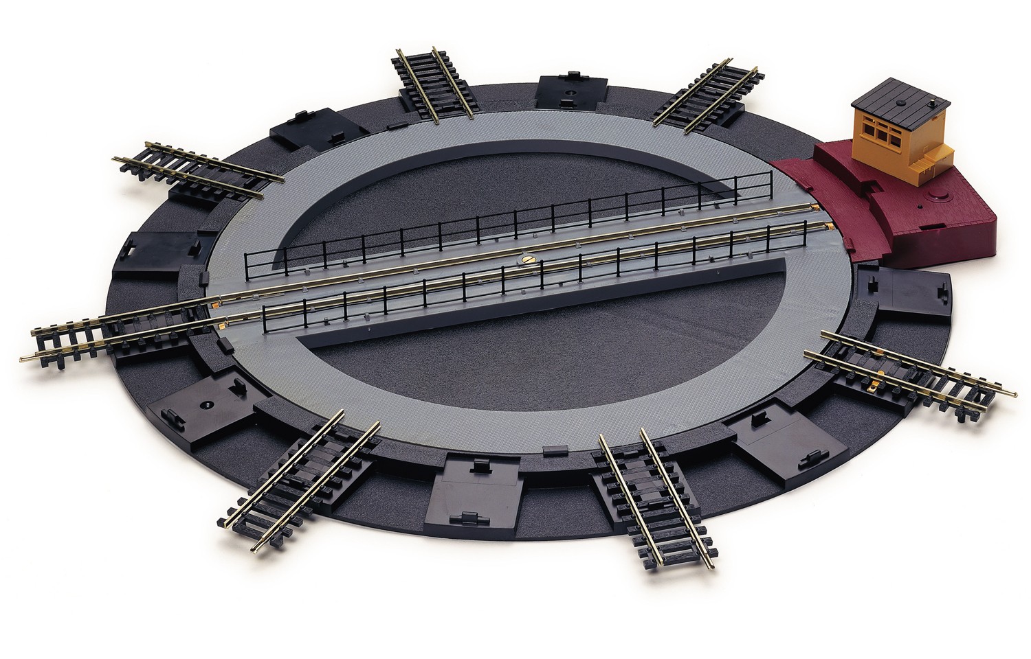 Hornby R070 Electric Turntable with Switch and 7 pcs Access Tracks (SPECIAL PRICE) (For Hornby OO / 1:76 Scale Standard Systems)