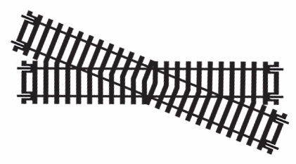 Hornby Track R615 Diamond Crossing Right Hand (For Hornby OO / 1:76 Scale Standard Systems)