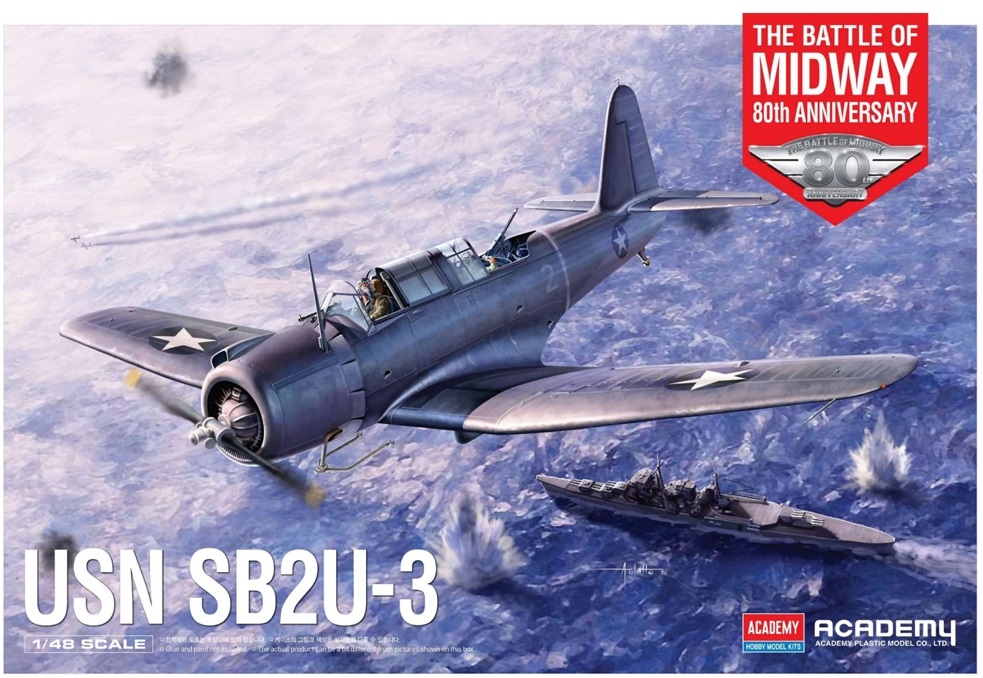 Academy 12350 USN SB2U-3 Battle of Midway 1:48 Model Kit