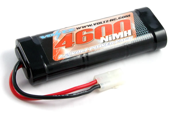 Voltz 4600 MAH 7.2v NIMH Race Battery Pack with Tamiya Plug