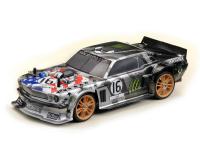 Absima 16010 Ford Mustang 1:16 Brushless 4WD Touring Car RTR Stars N Stripes with Handset, Battery and Charger (Grey)